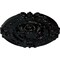 Ekena Millwork Southampton Ceiling Medallion (Fits Canopies up to 2 3/4"), 16 3/8"OD x 1 3/4"P, Black Pearl CM17SOBPS - alternate 4